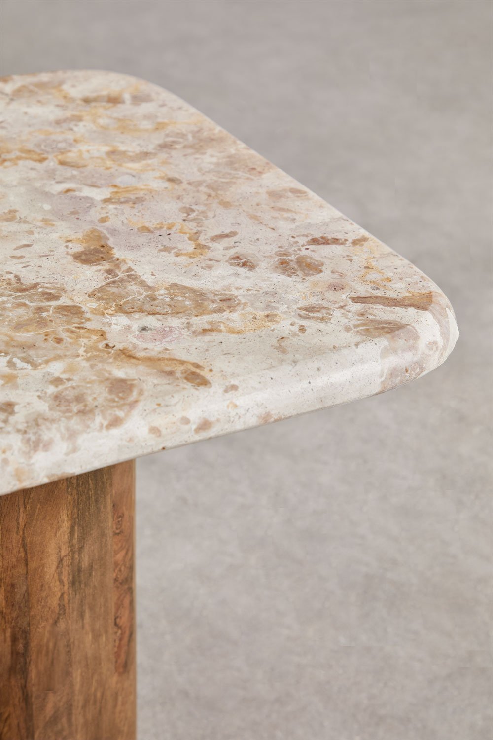 Kvadratinis kavos staliukas MRUERVAME, marmuras