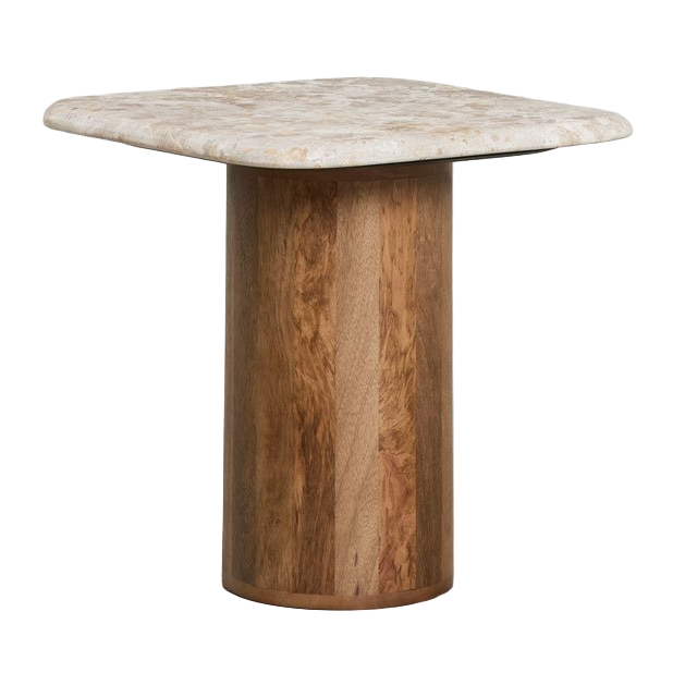 Kvadratinis kavos staliukas MRUERVAME, marmuras