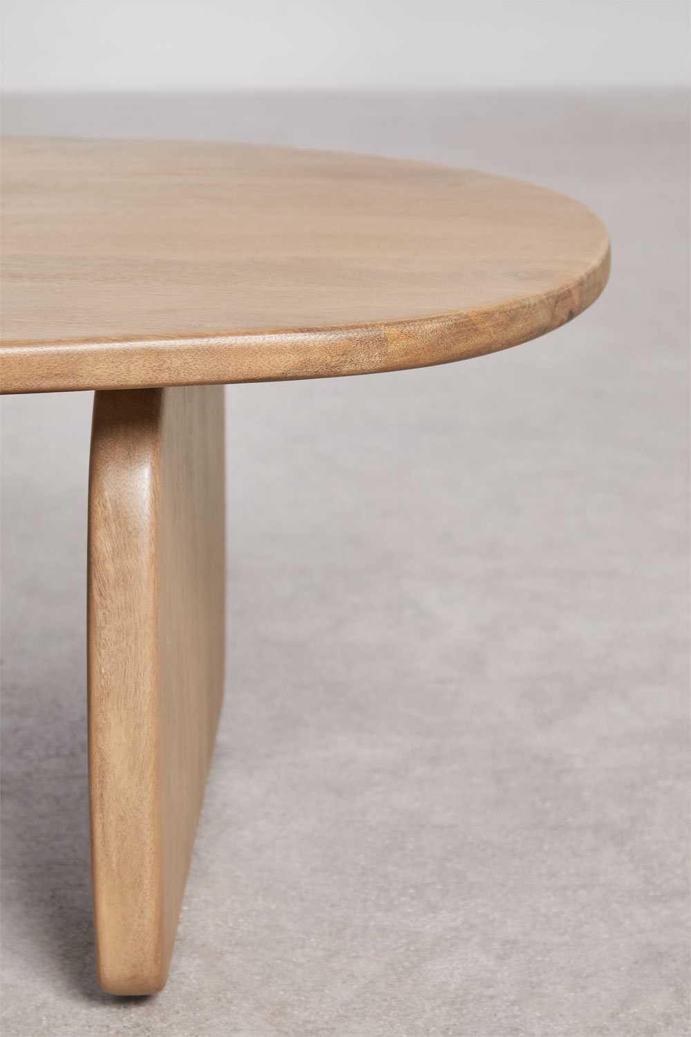 Kavos staliukas ABIGAILE, ovalus mango medis 110x70 cm