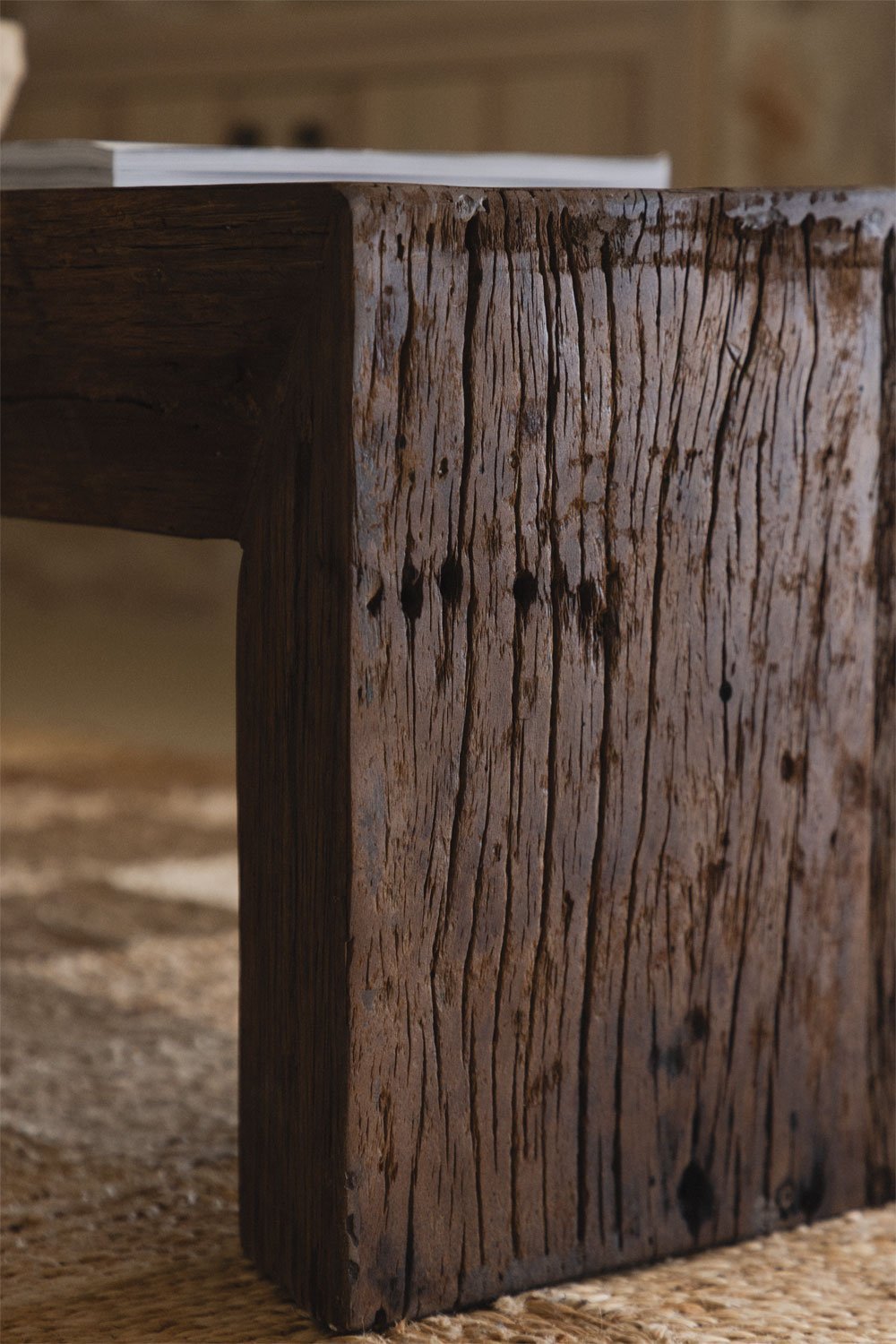 Staliukas kavos JENDEA stačiakampis, perdirbta mediena