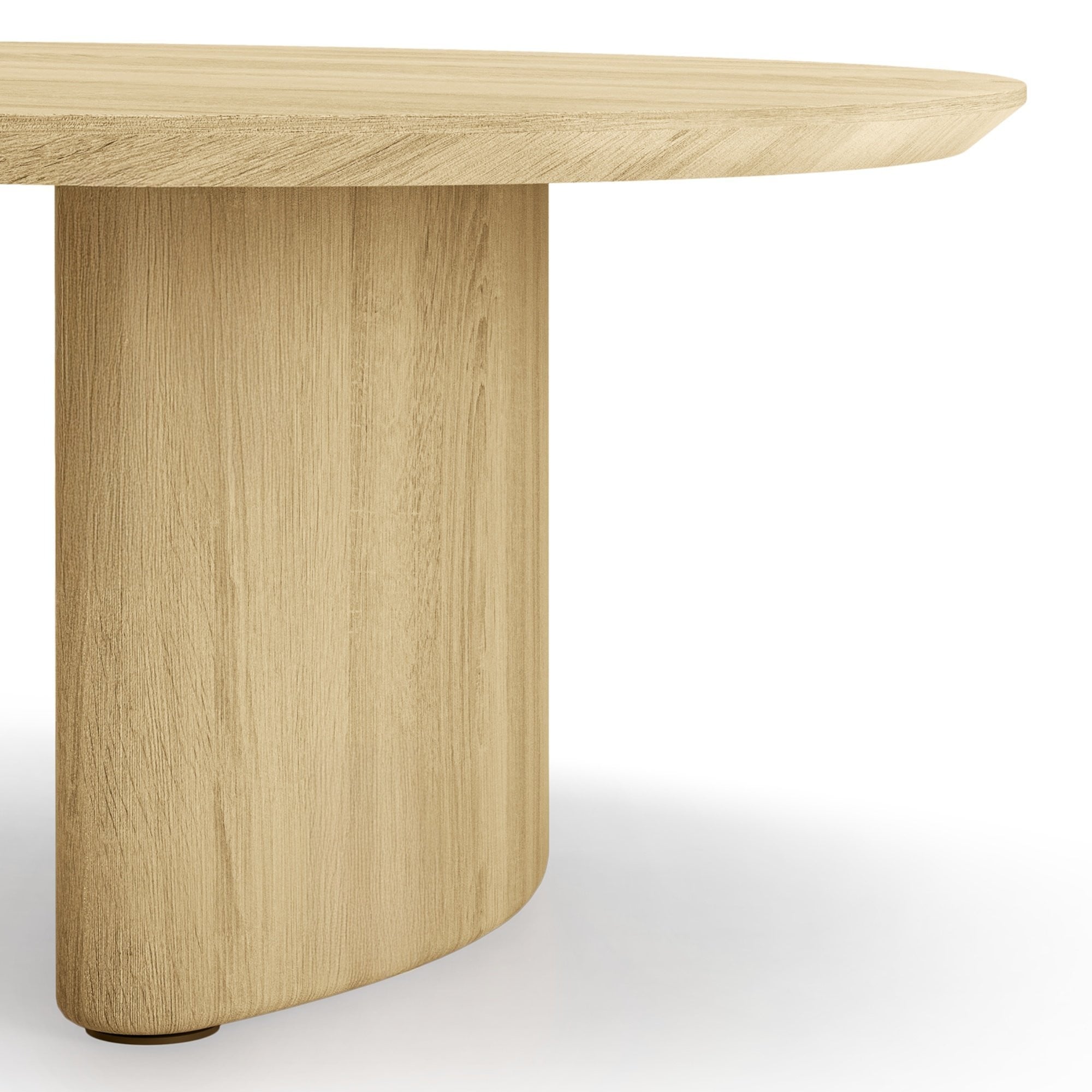 Coffee table VELINO, oak, oval