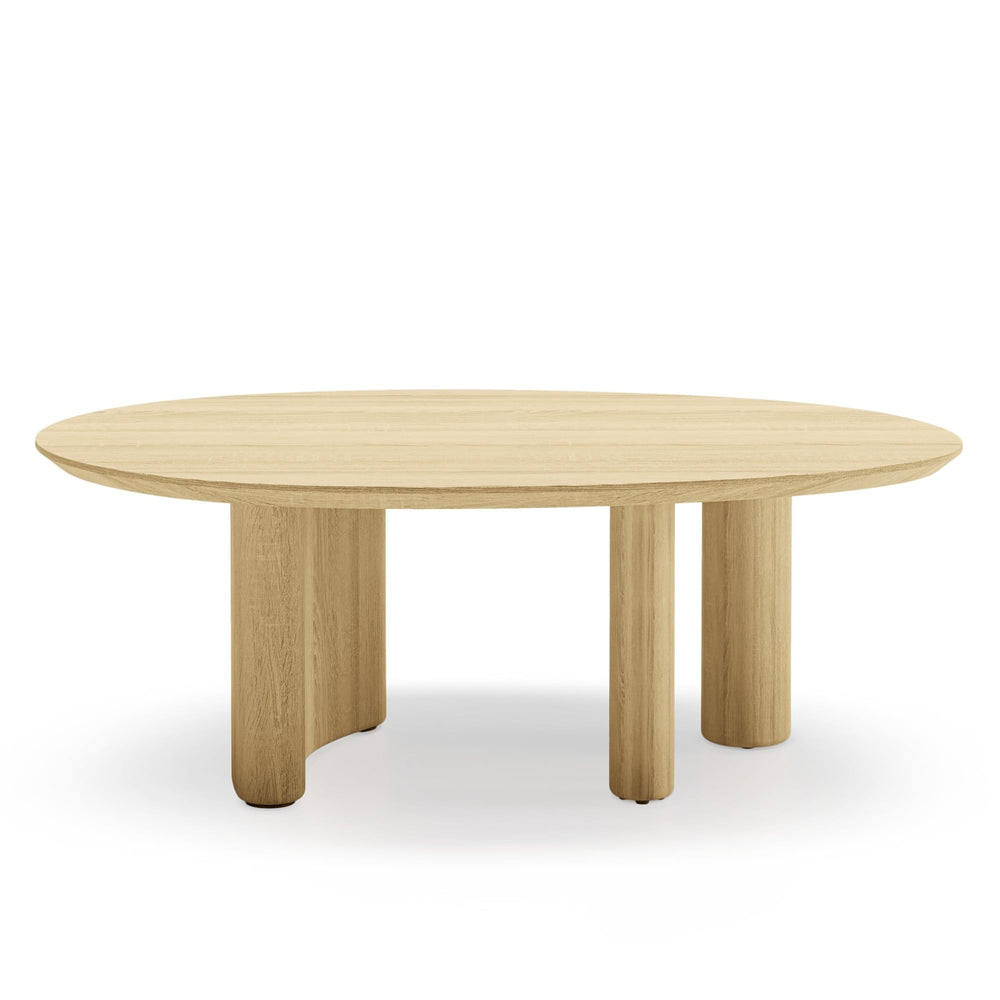 Coffee table VELINO, oak, oval