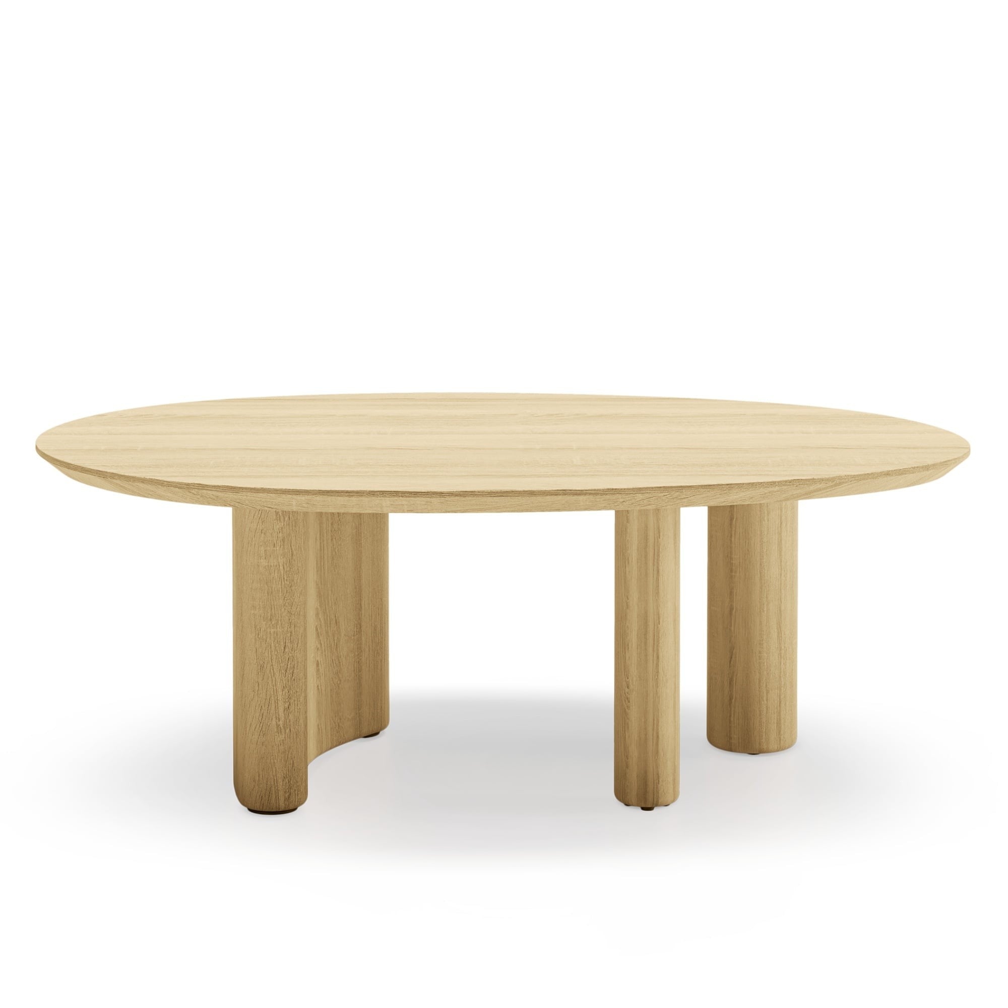 Coffee table VELINO, oak, oval