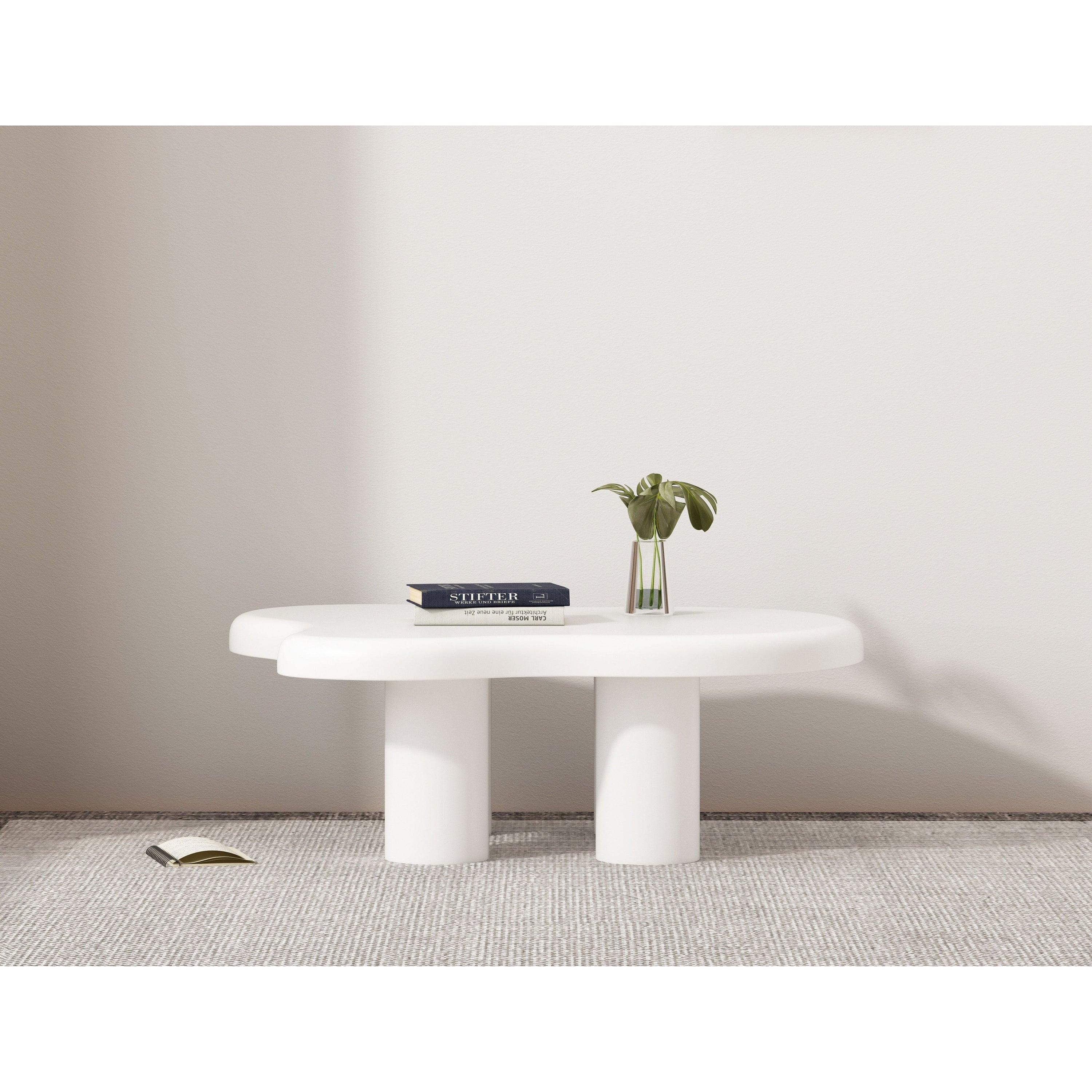 Stalas MODERN, baltas, 100 cm