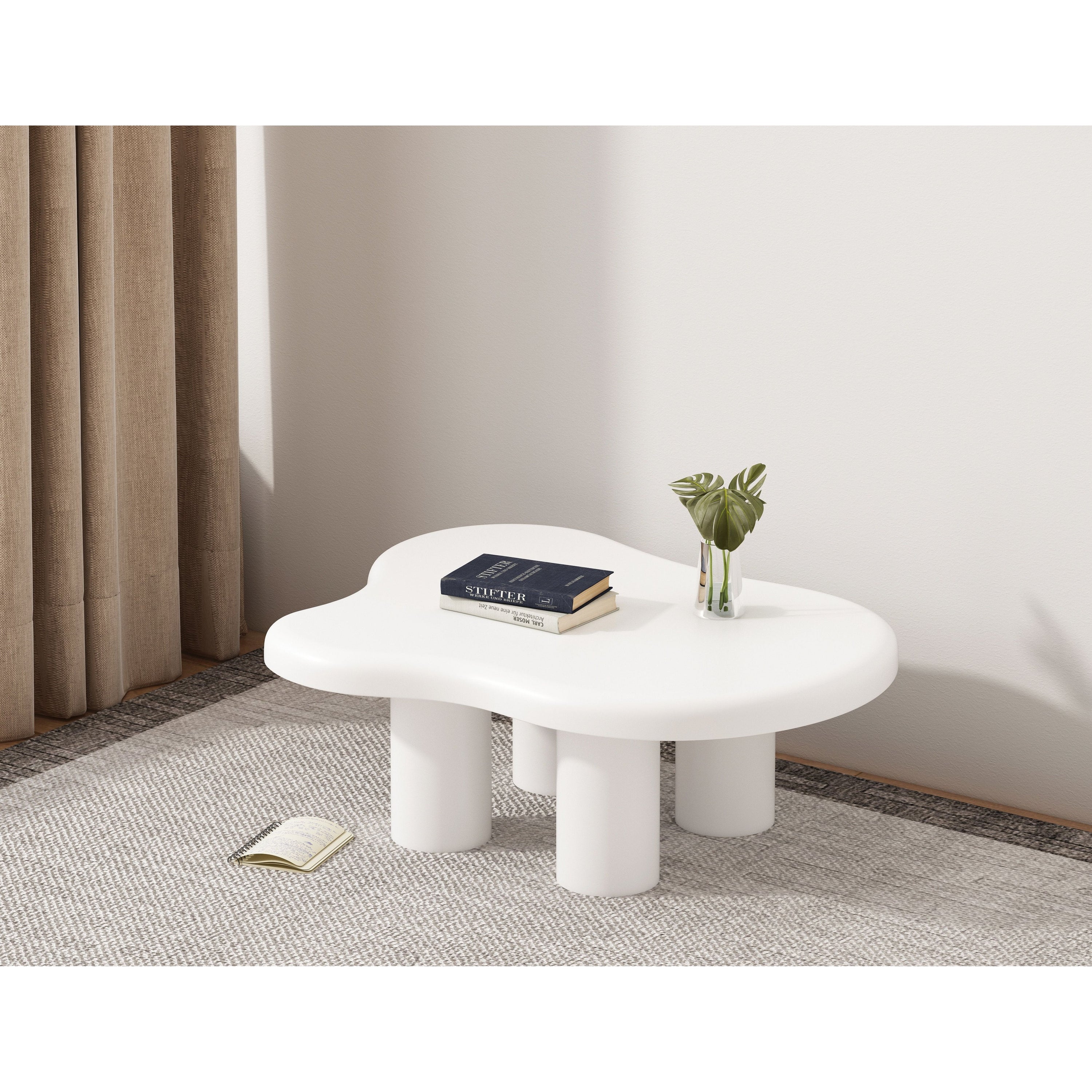 Stalas MODERN, baltas, 100 cm