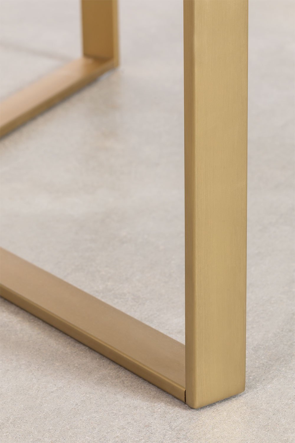 Kavos staliukas AELDUA, stiklas ir plienas