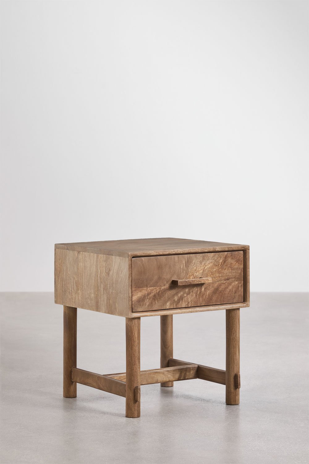 Staliukas naktinis ALOMA, 45×45 cm, mango mediena
