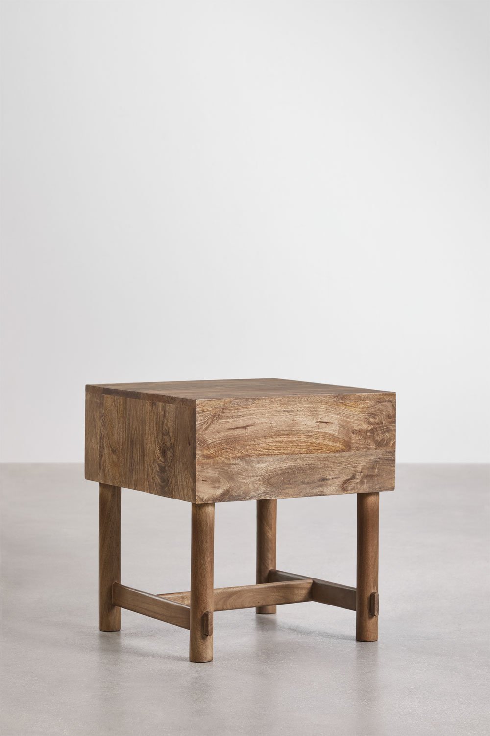 Staliukas naktinis ALOMA, 45×45 cm, mango mediena