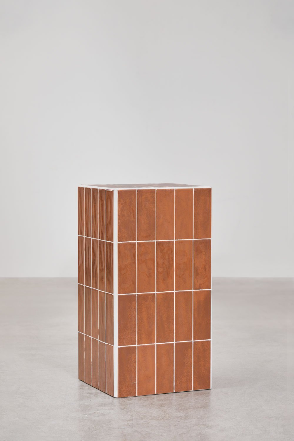 Lauko staliukas BONGANI, rudas 30x30 cm