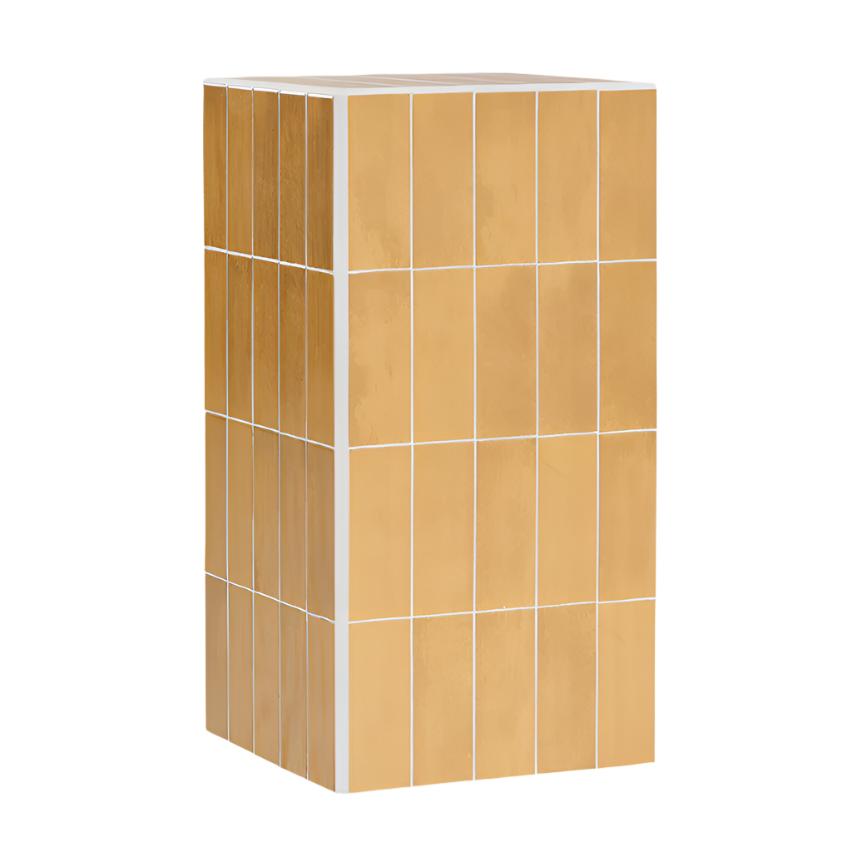 Lauko staliukas BONGANI, geltonas 30x30 cm