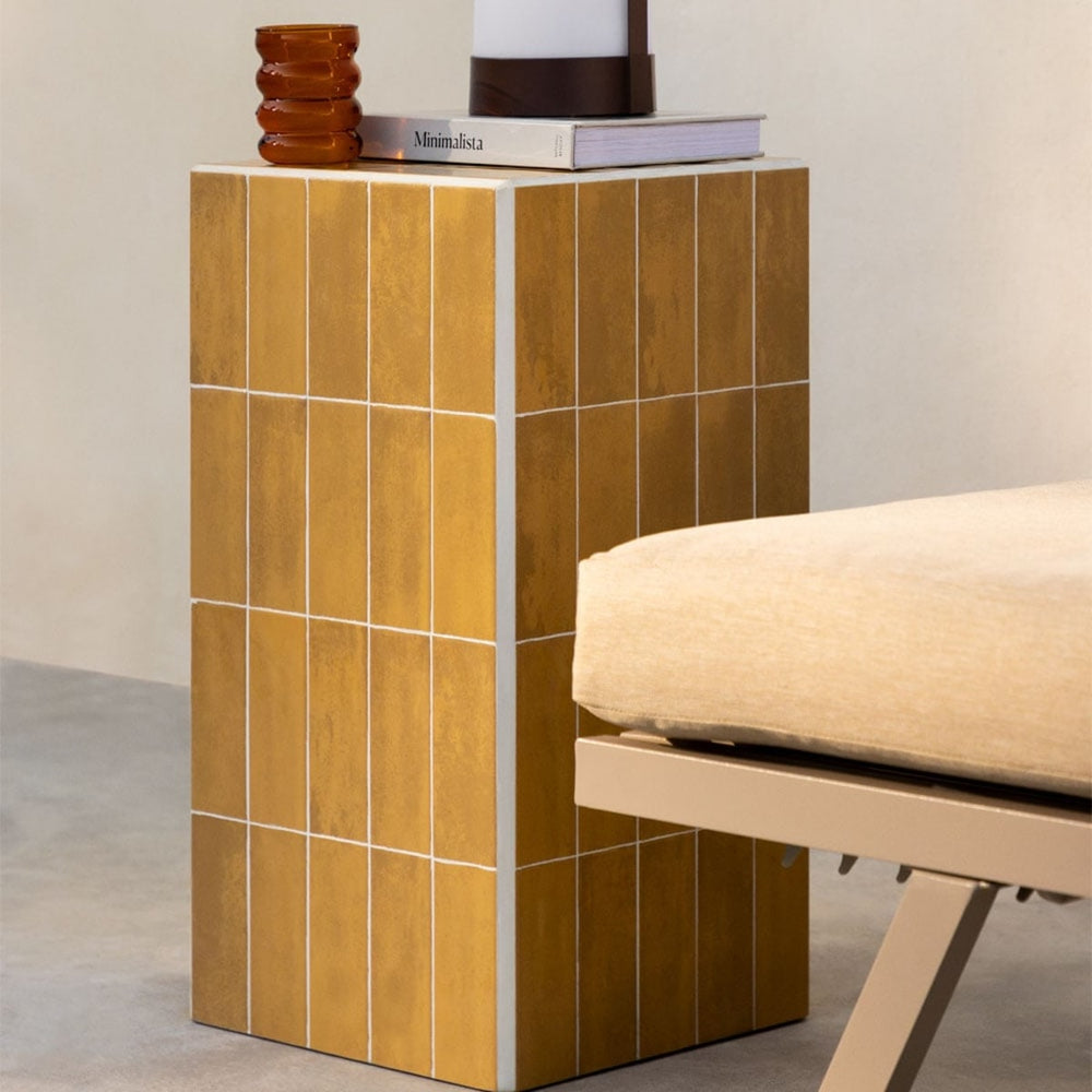 Outdoor table VENTO, yellow