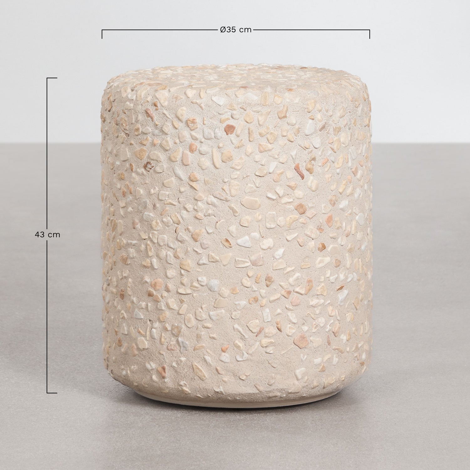 Lauko staliukas TERRAZZO, pilkas