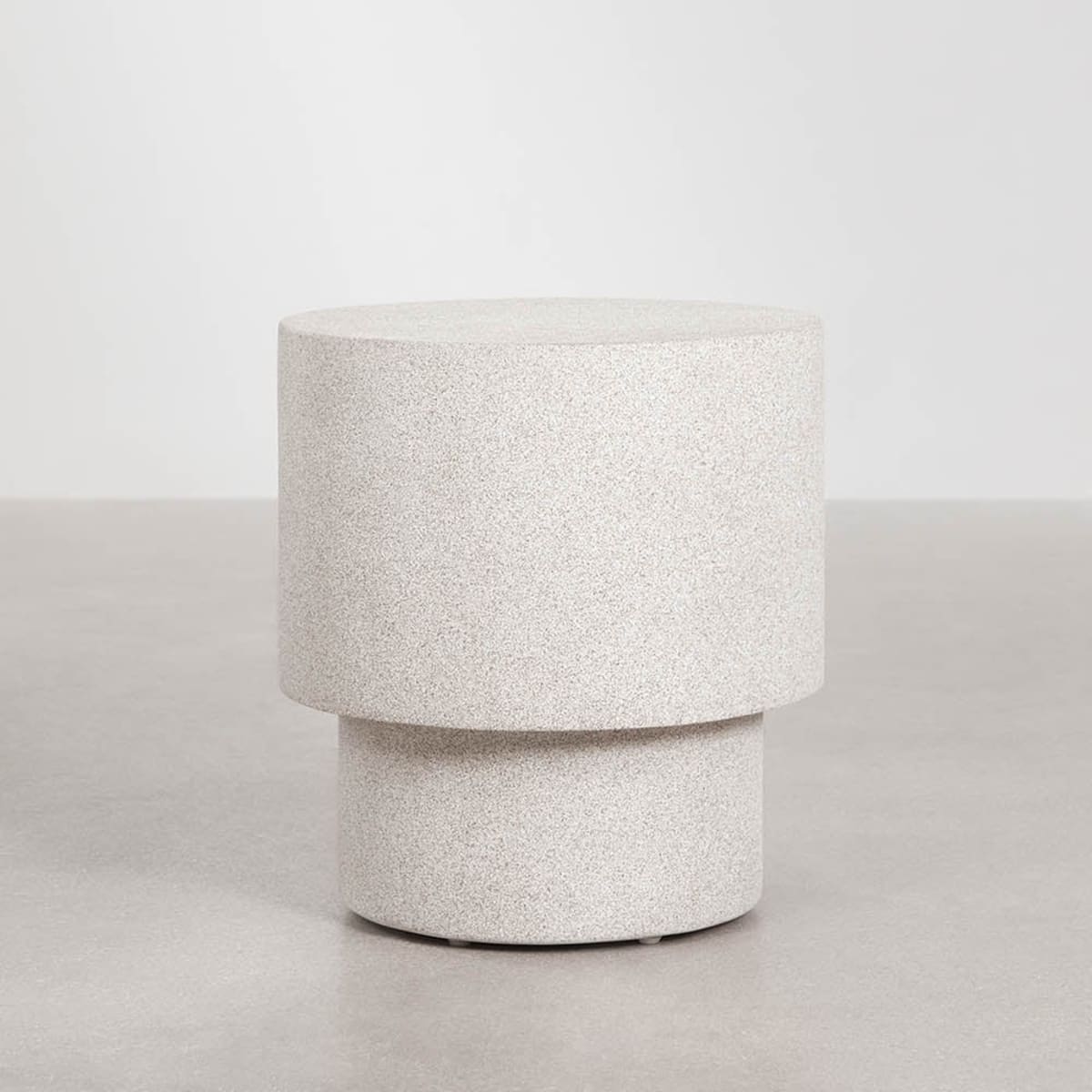 Side table CEMINO, sand grey