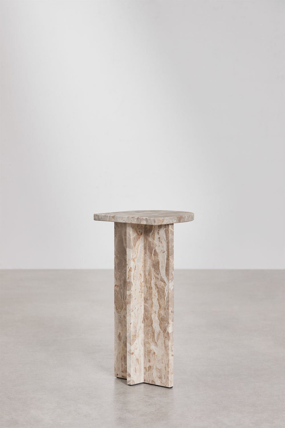 Kavos staliukas CREILA, natūralus akmuo, poliruotas