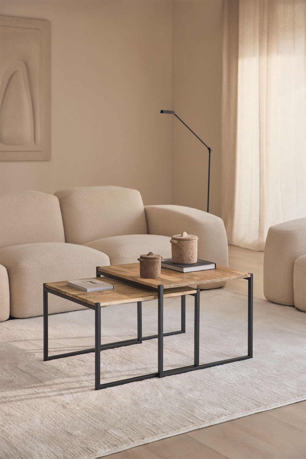 Staliukų rinkinys EMULI iš perdirbtos medienos