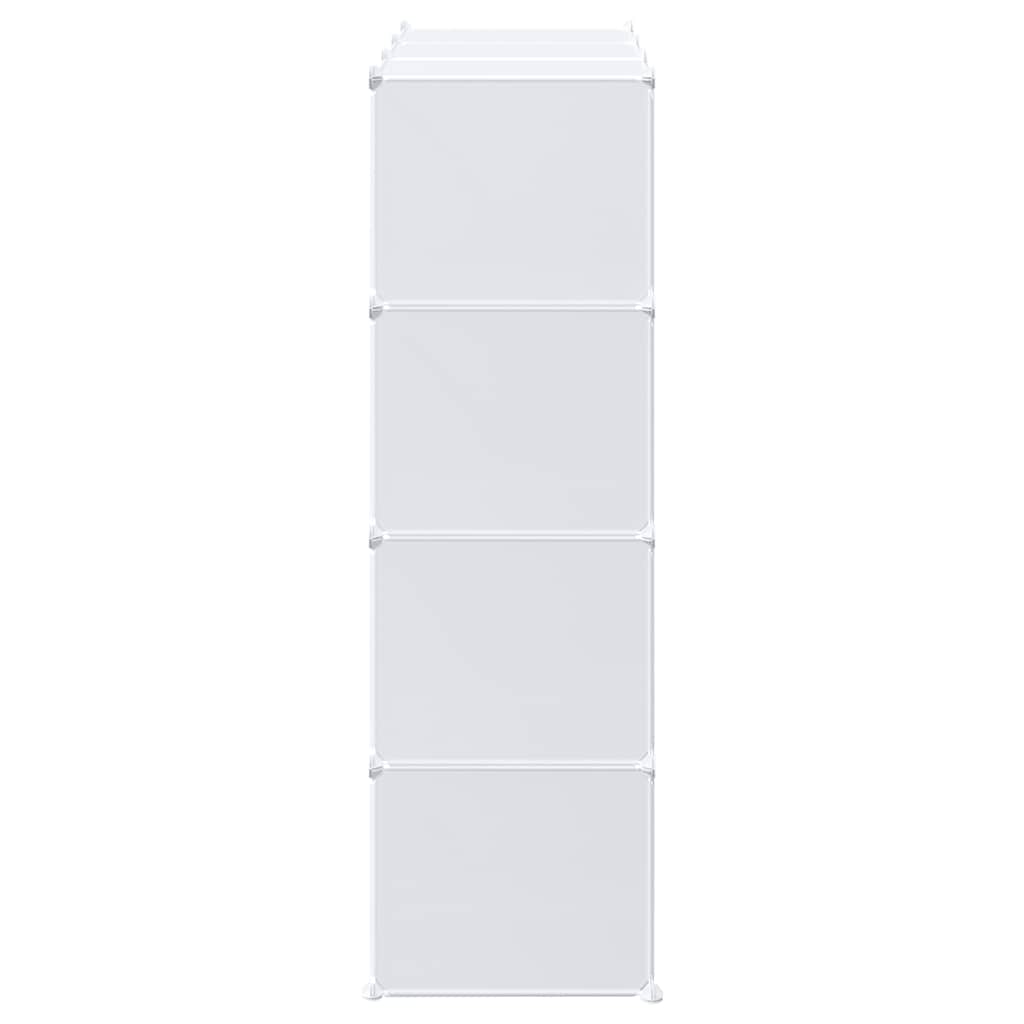 Storage Cube Organizer su 12 kubelių ir pakabinamų strypų PP - Namų Idėja