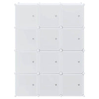 Storage Cube Organizer su 12 kubelių ir pakabinamų strypų PP - Namų Idėja