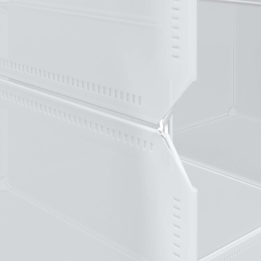 Storage Cube Organizer su 12 kubelių ir pakabinamų strypų PP - Namų Idėja