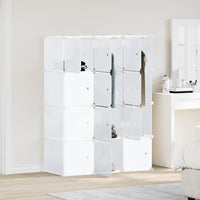 Storage Cube Organizer su 12 kubelių ir pakabinamų strypų PP - Namų Idėja