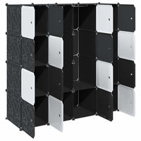 Storage Cube Organizer su 16 kubelių ir pakabinamų strypų PP - Namų Idėja