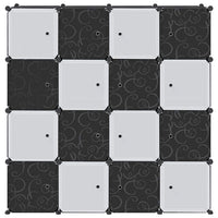 Storage Cube Organizer su 16 kubelių ir pakabinamų strypų PP - Namų Idėja