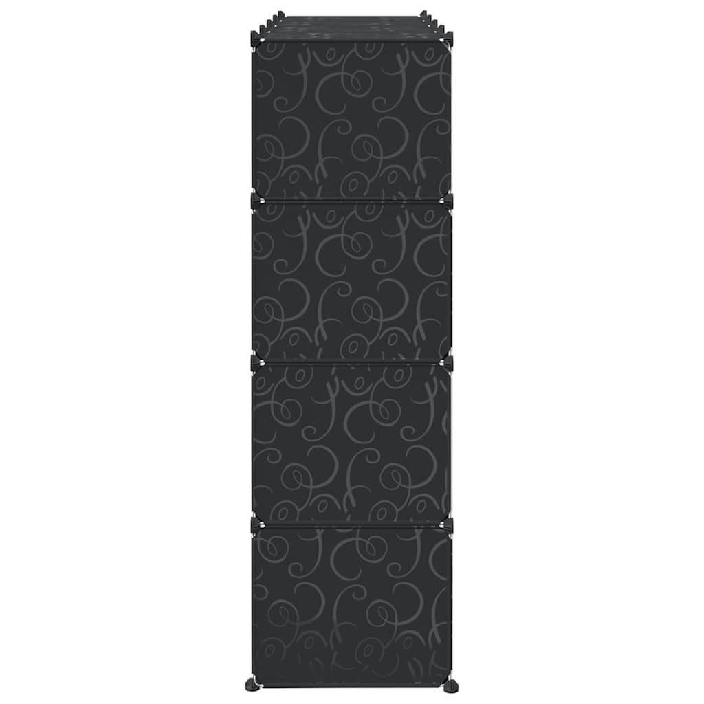 Storage Cube Organizer su 16 kubelių ir pakabinamų strypų PP - Namų Idėja