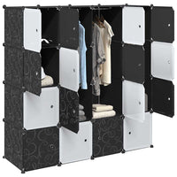 Storage Cube Organizer su 16 kubelių ir pakabinamų strypų PP - Namų Idėja