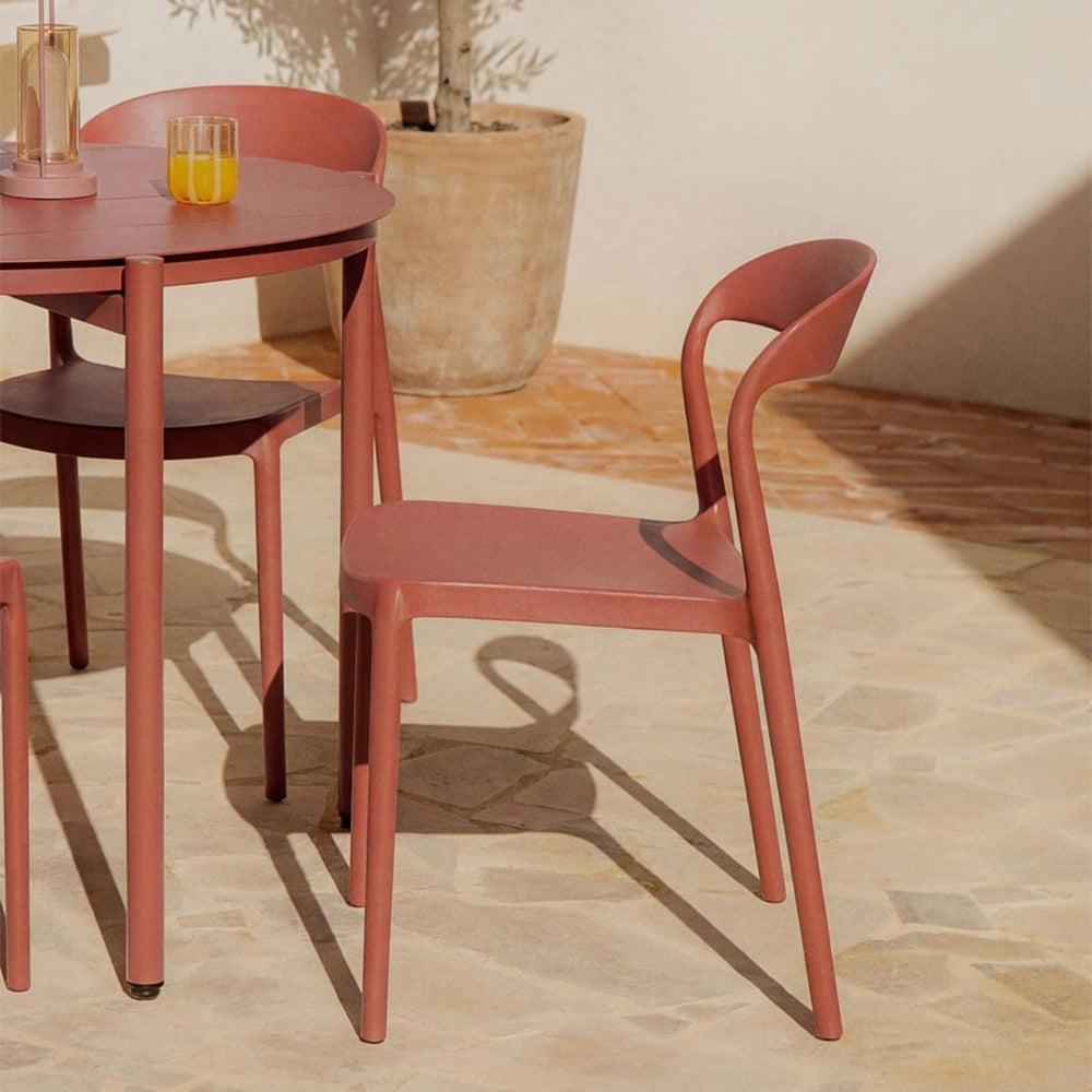 TERRA outdoor chair, terracotta