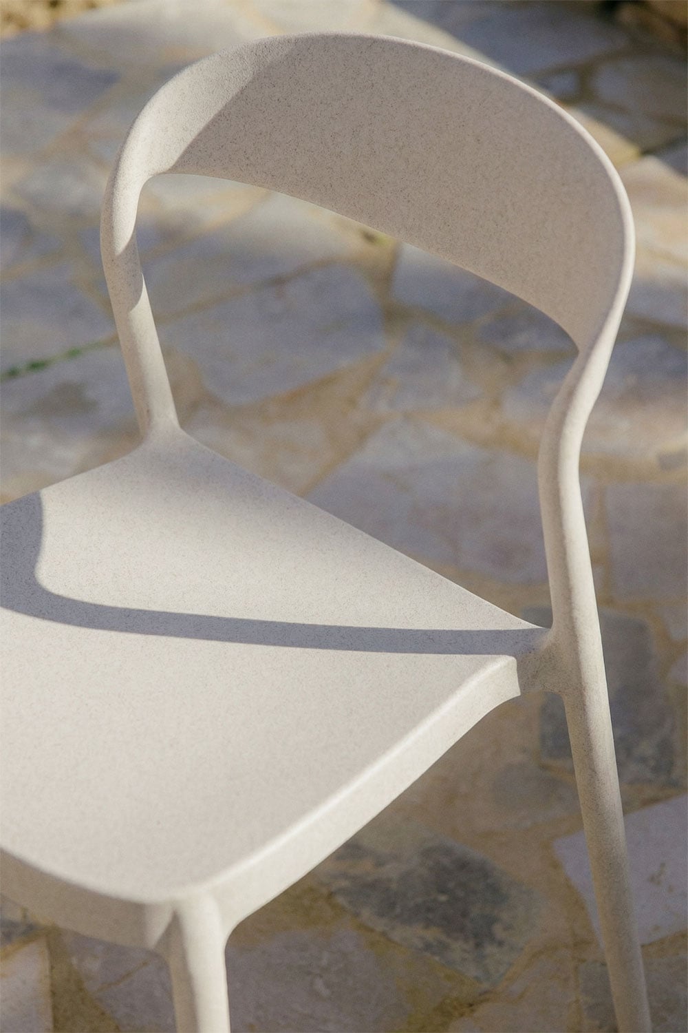 Outdoor chair TERRA, white stone