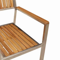 sukraunamos sodo kėdės 6 vnt 54,5x56x87 cm iš tvirto tikmedžio - Namų Idėja