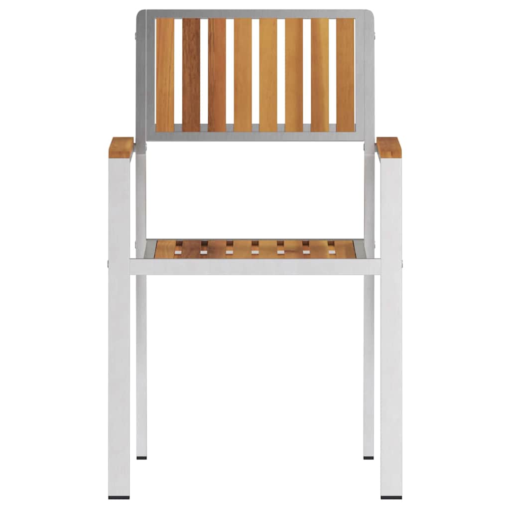 sukraunamos sodo kėdės 6 vnt 54,5x56x87 cm iš tvirto tikmedžio - Namų Idėja