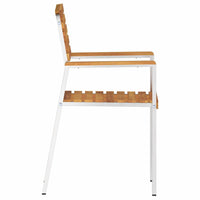 sukraunamos sodo kėdės 6 vnt. 54.5x56x89 cm Tvirta akacijos mediena - Namų Idėja