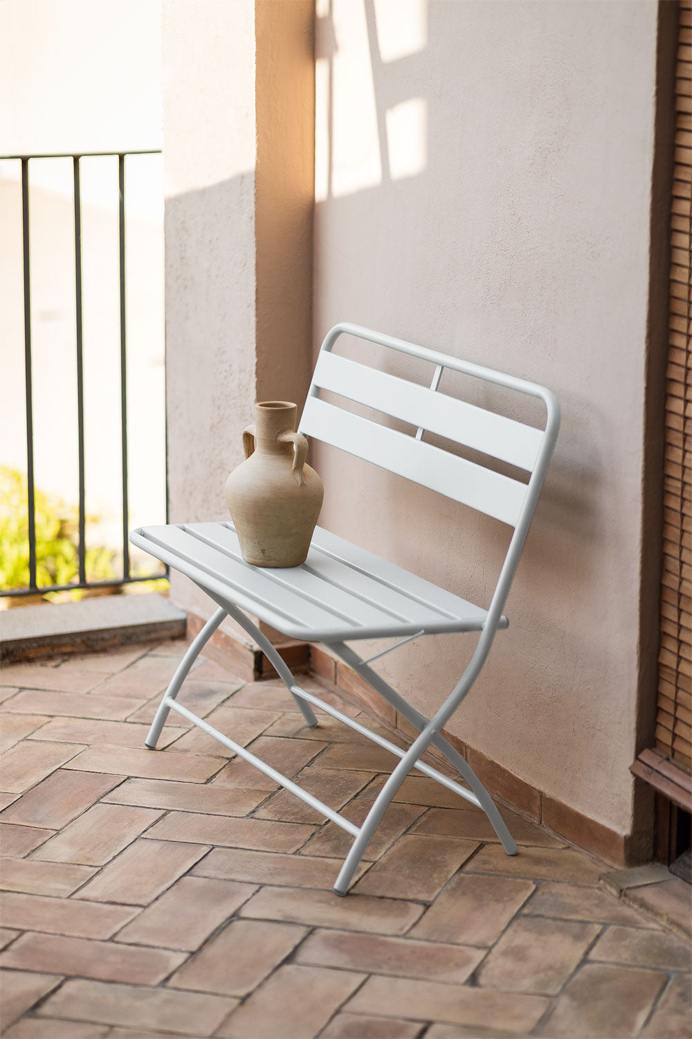 Folding Bench COLORO, Ice Blue