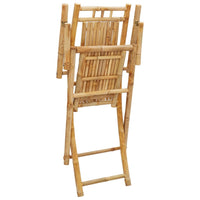 Sulankstomos sodo kėdės, 4vnt., 53x66x99cm, bambukas - Namų Idėja