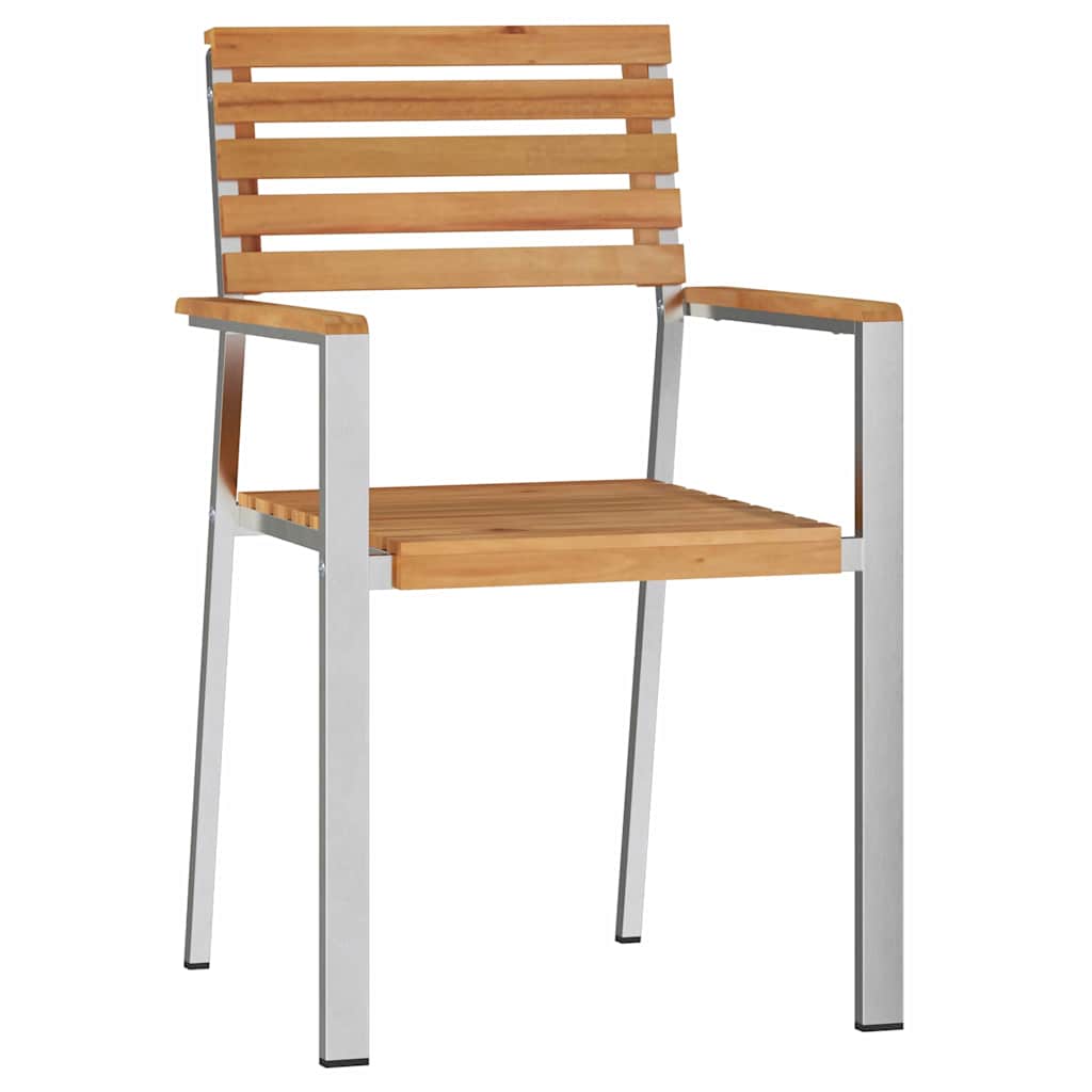 sulankstomos sodo kėdės 6 vnt 54.5x56x89 cm solidžios medžio tikmedžio - Namų Idėja