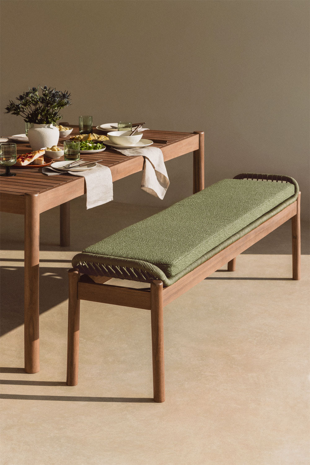 Bench AKACIJA, rope weave (1 pc.)