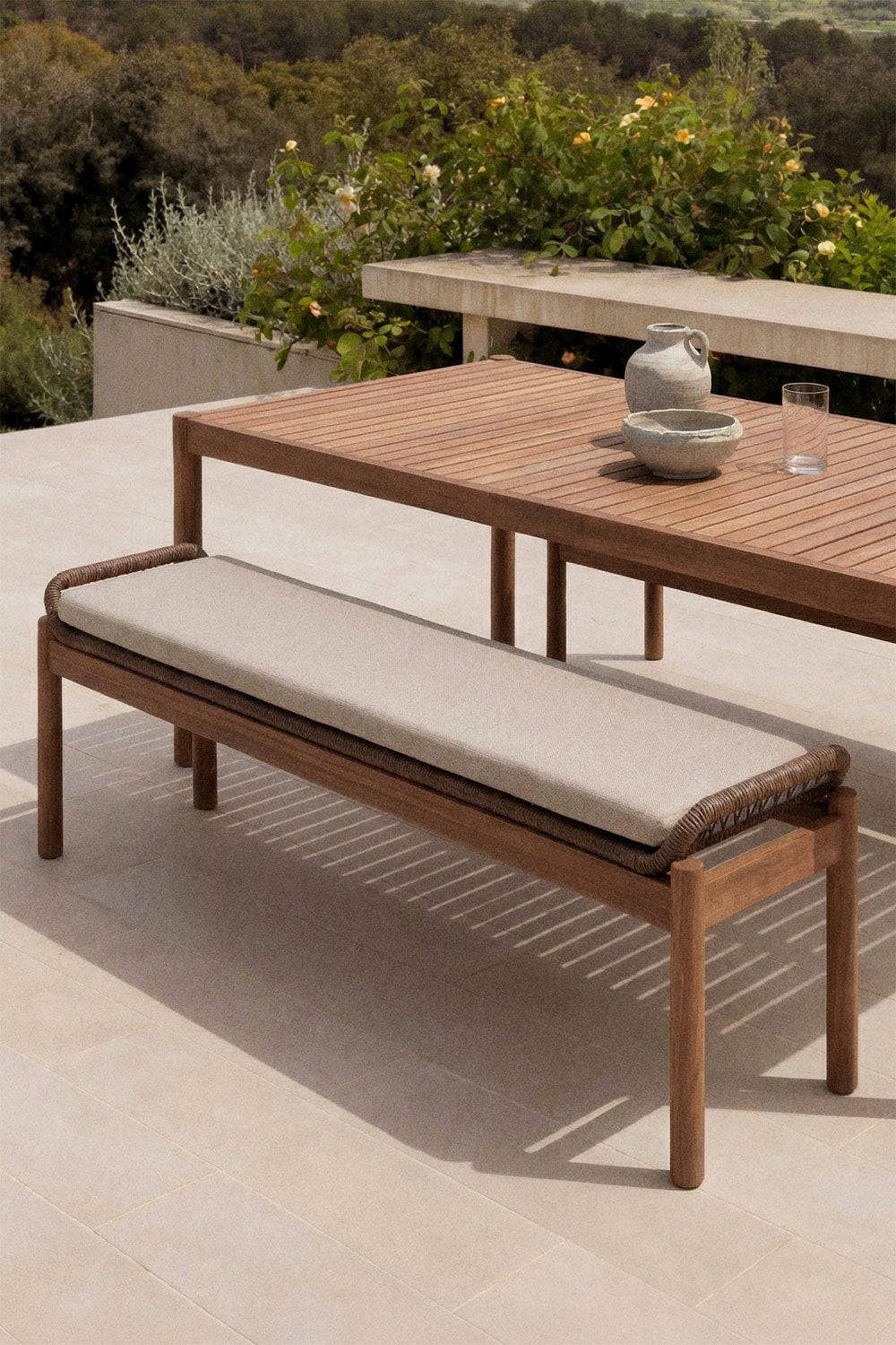 Bench AKACIJA, rope weave (1 pc.)