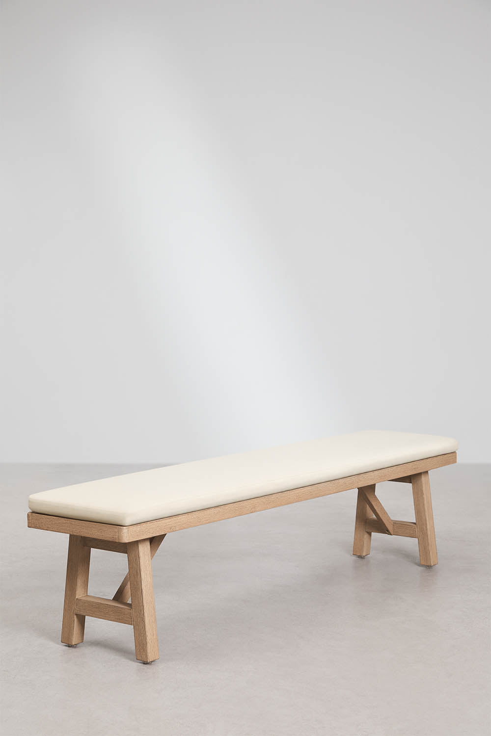 Bench DEXTER, 190 cm, rustic brown