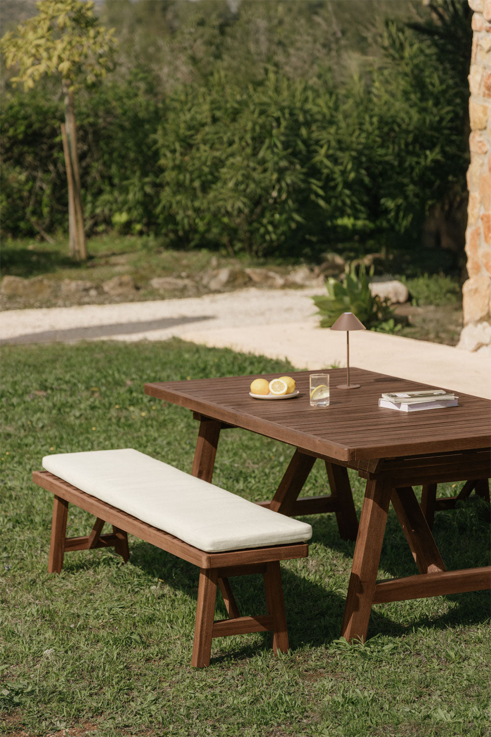 Bench DEXTER, 190 cm, dark brown