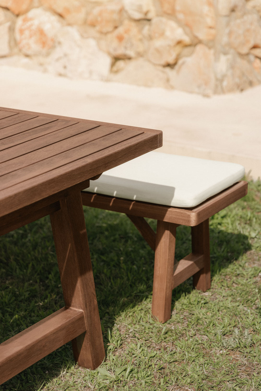 Bench DEXTER, 190 cm, dark brown