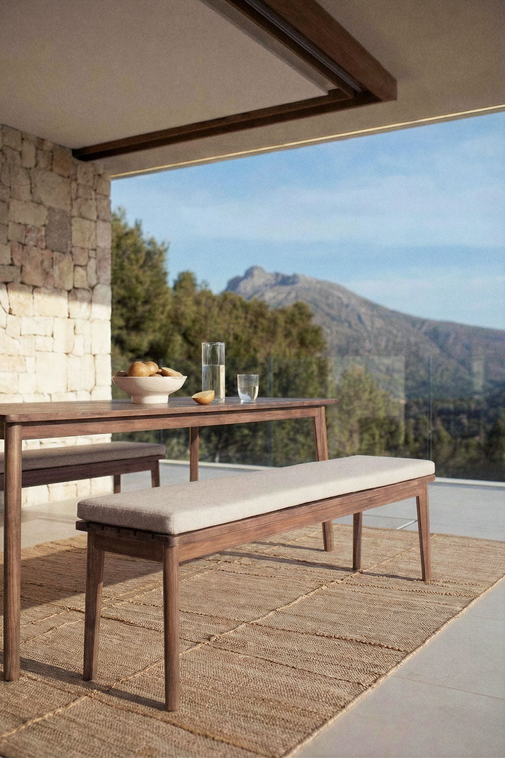 Bench VIRVO, 160 cm, dark