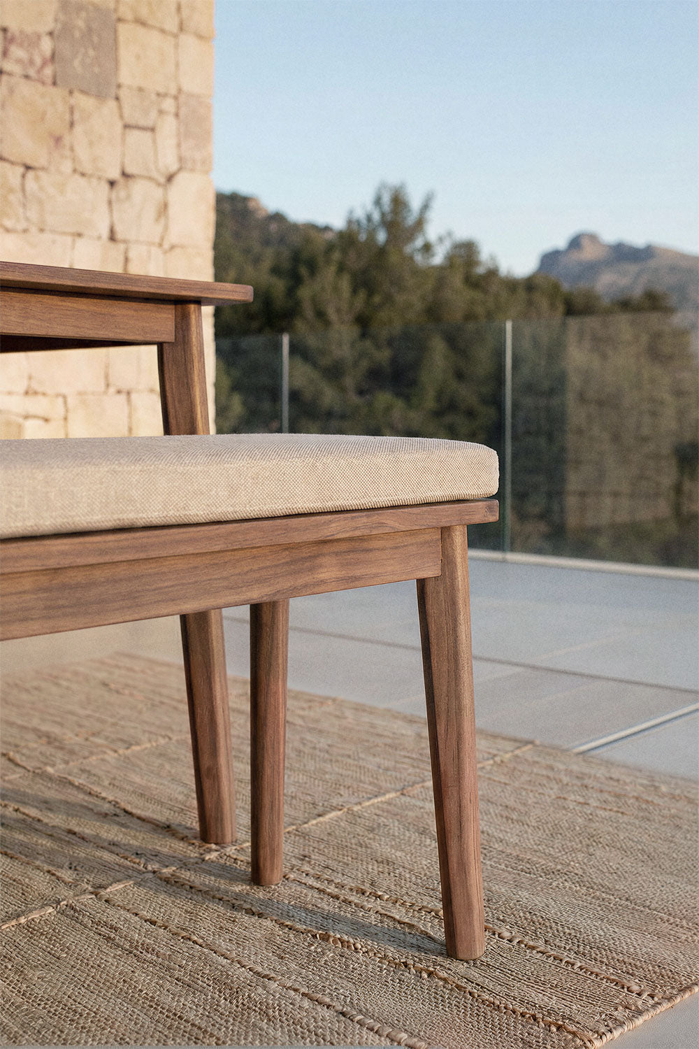 Bench VIRVO, 160 cm, dark