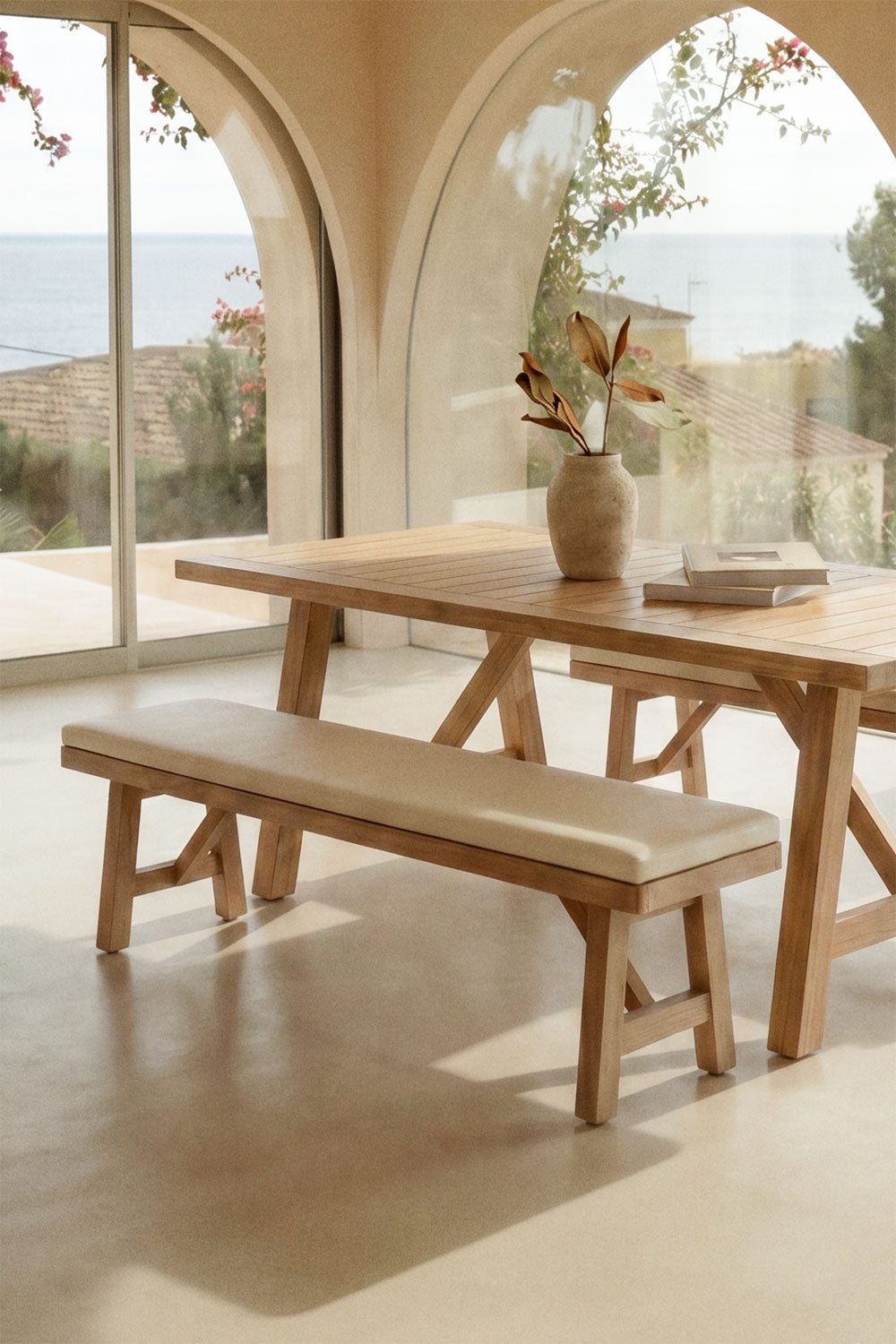 Suoliukas DALLAS, 190 cm, akacijos, tamsus