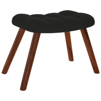 supama kėdė su taburete Black Velvet - Namų Idėja