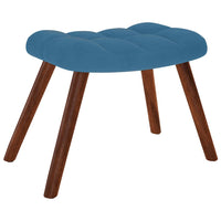 supama kėdė su taburete Blue Velvet - Namų Idėja