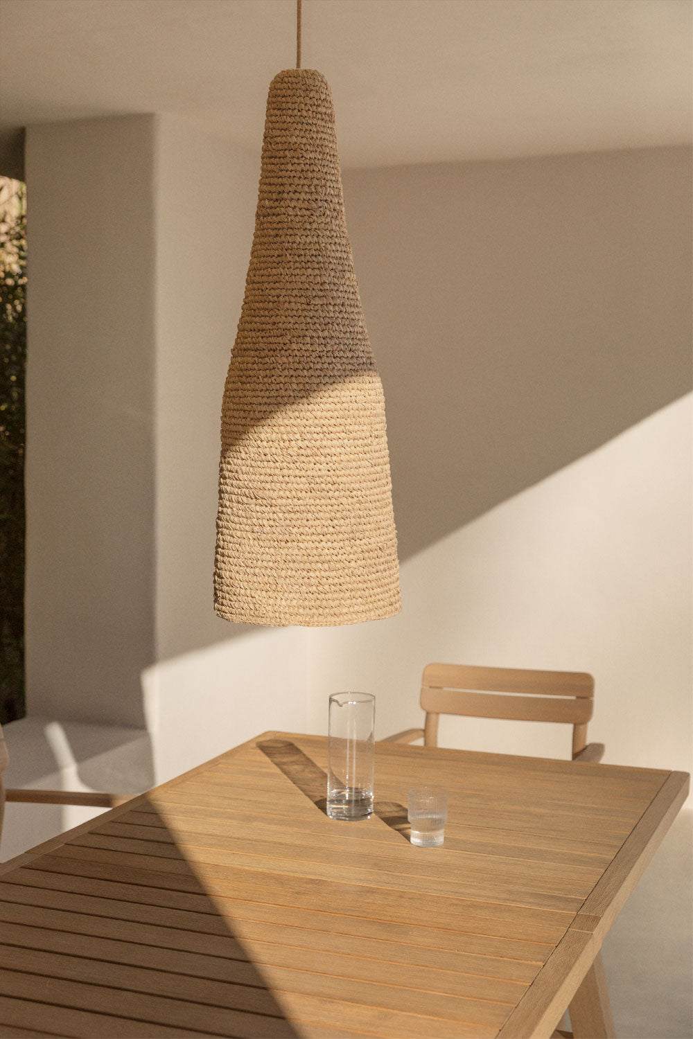 Šviestuvas RATTAN, medaus ir juodas, 105 cm