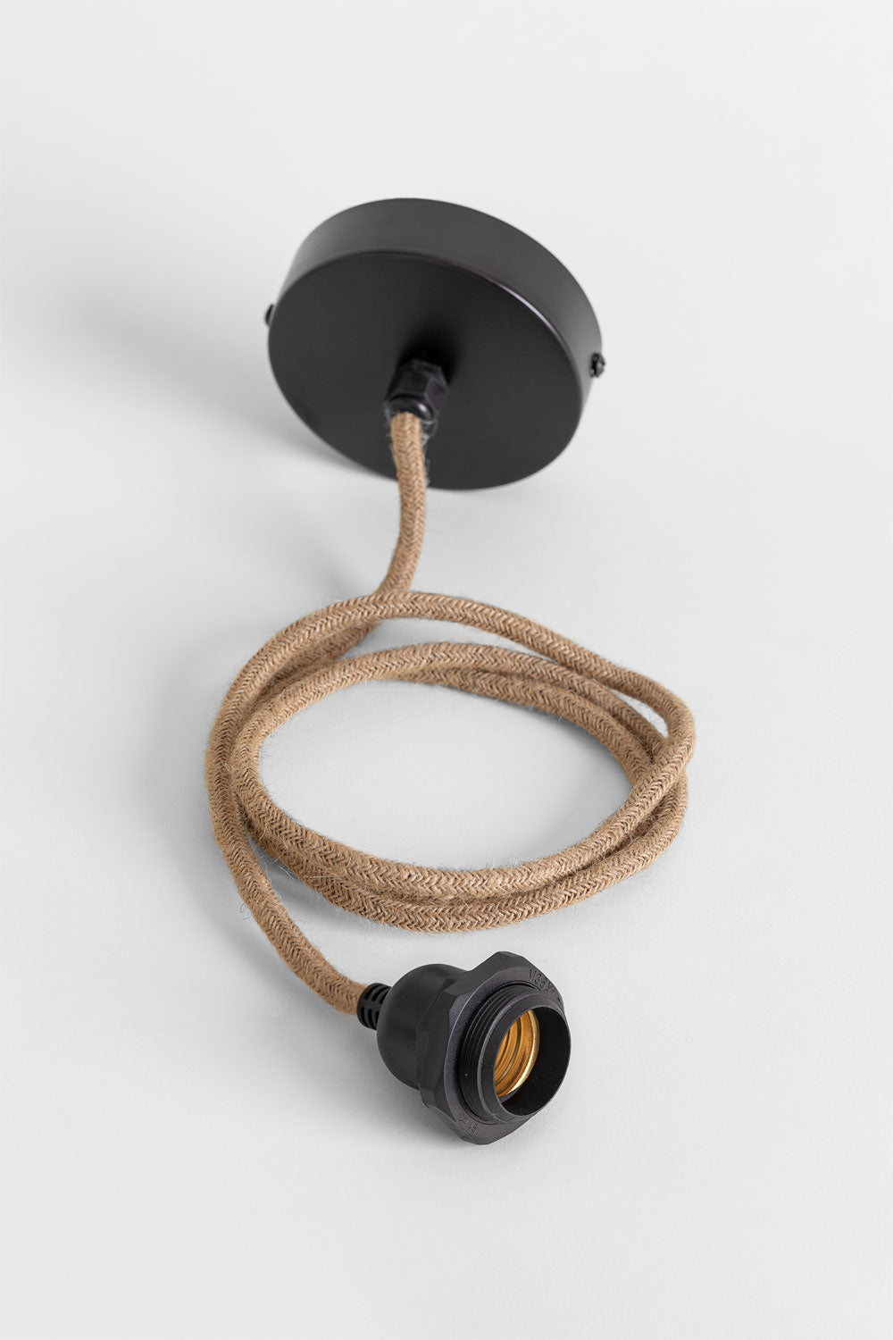 Gaismeklis RATTAN, medus un melns, 90 cm