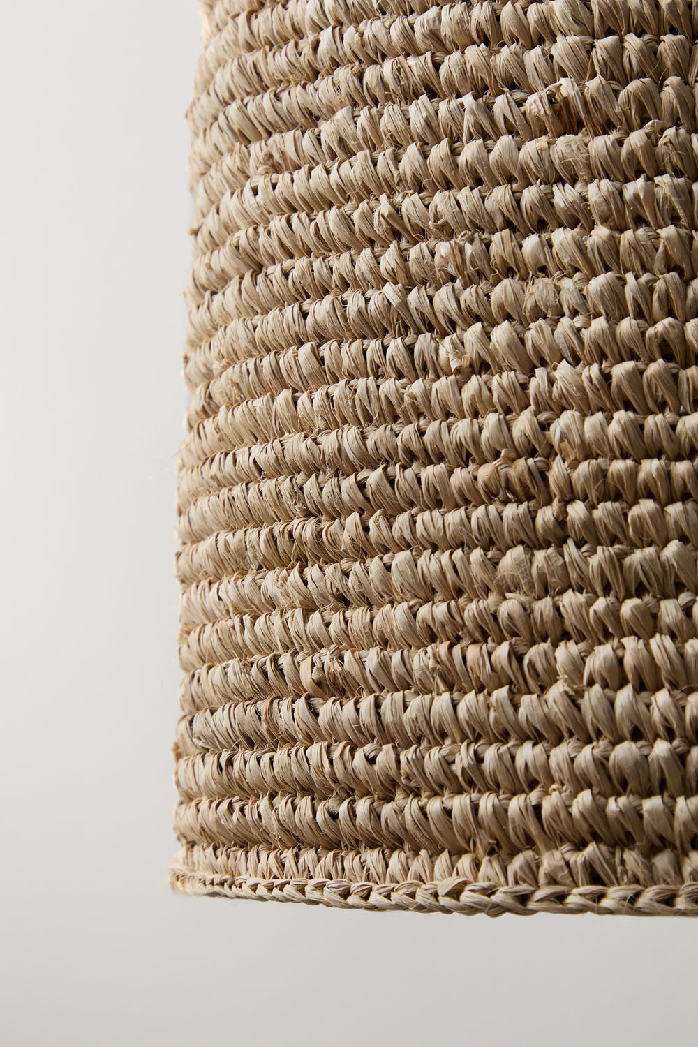 RATTAN lamp, natural and white, 105 cm