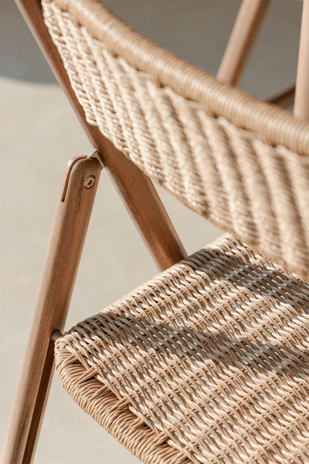Outdoor chair ZAYMA, natural wicker