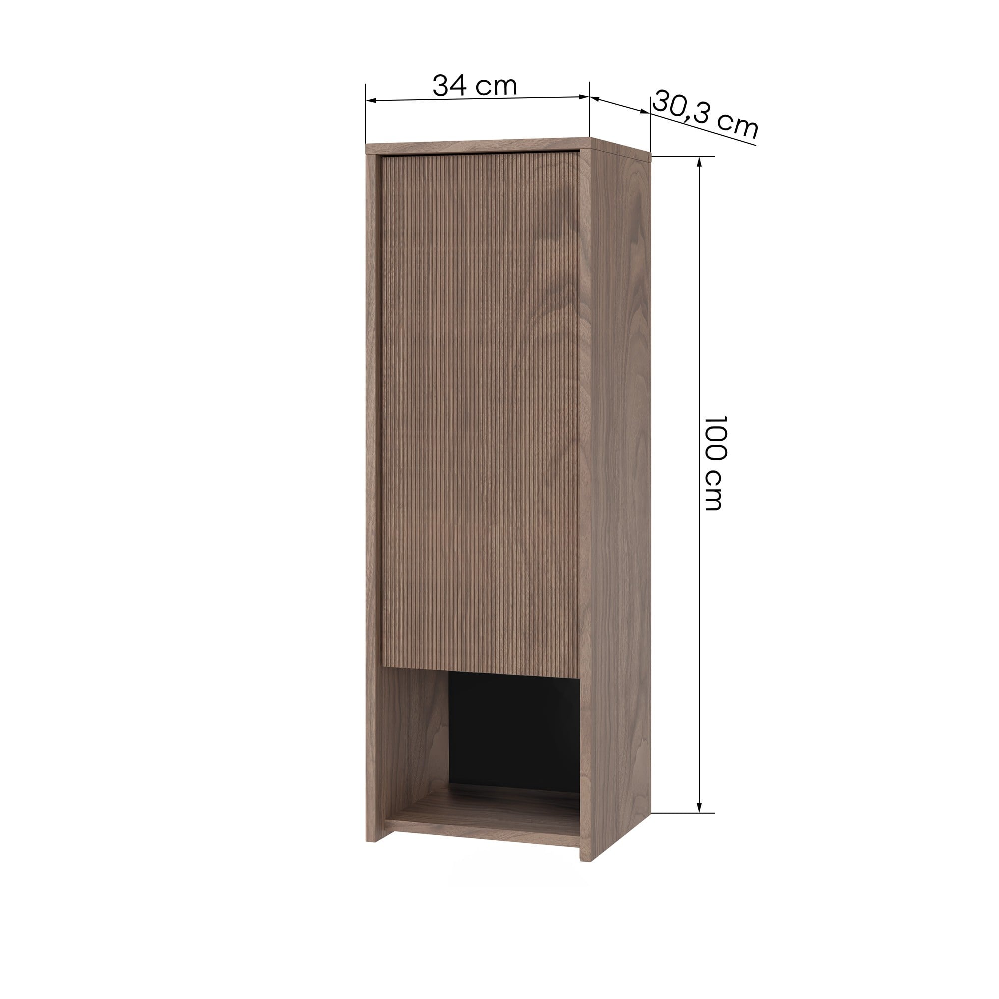 Vonios žemas stulpelis RAFALE, itališko oreho